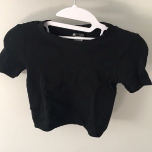 Zara Black Crop Top